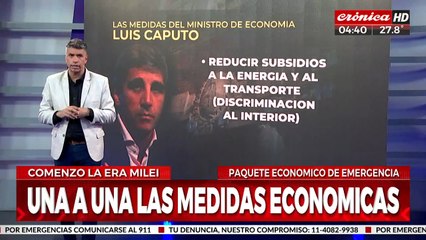 La era Milei arrancó con todo: te explicamos las 10 medidas del ajuste
