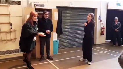 Duchess of York visits Padiham Green Primary School