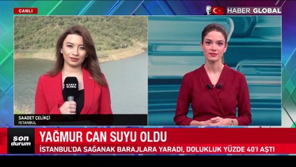 Alibey Barajı'nın yarısı doldu! Haber Global görüntüledi