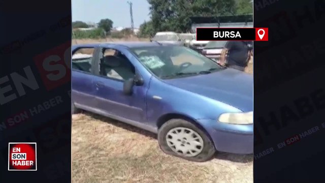 Bursa'da öğrencisini taciz eden öğretmenin arabasına zarar verdiler