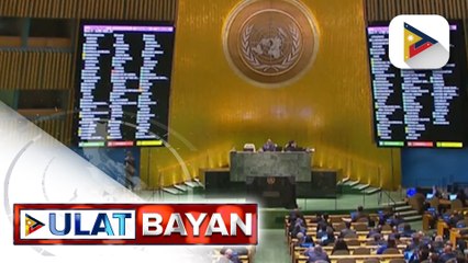 UNGA, nagkasundo para sa ‘immediate’ humanitarian ceasefire sa Gaza