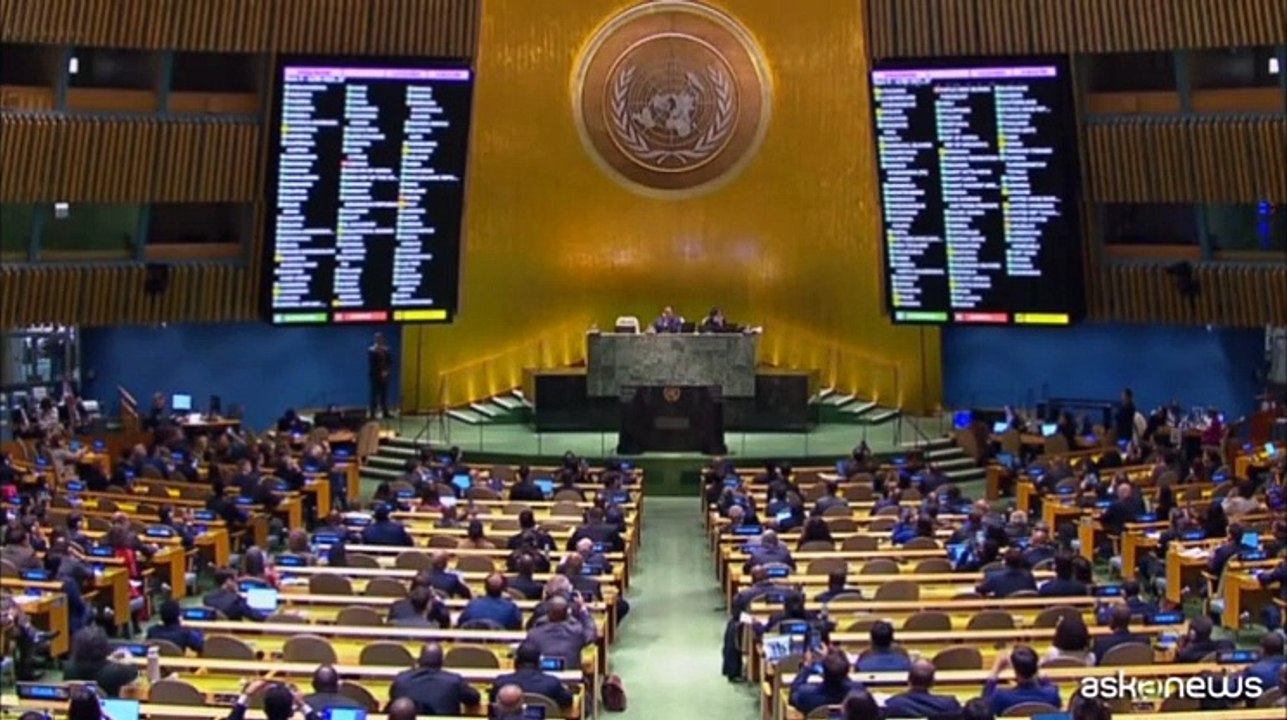 L'Assemblea Onu approva risoluzione per il cessate fuoco a Gaza