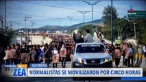 Normalistas de Ayotzinapa se movilizan en Chilpancingo, Guerrero