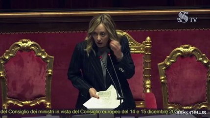 Si scalda il clima in Senato. Meloni: "Rispondete in replica"