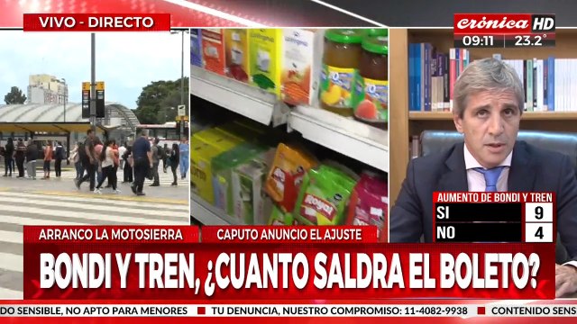 La motosierra de Milei se puso en marcha: recortan subsidios a colectivos y trenes