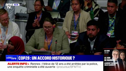 Download Video: COP28: pour la première dans l'histoire des COP, l'accord trouvé à Dubaï appelle à l'abandon des énergies fossiles