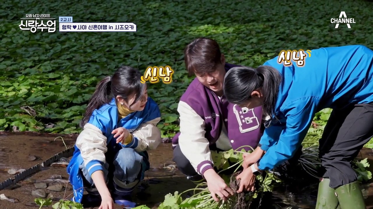 생고추냉이 먹방에 도전한 형탁! 직접 수확해서 갈아보는 고추냉이의 맛은?