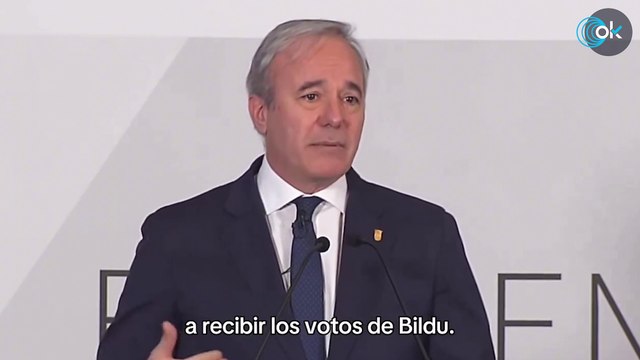 Azcón llama a la movilización de Navarra por el pacto PSOE-Bildu en Pamplona: «Aragón estará con ellos»