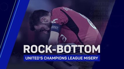 Rock-bottom: Man United's Champions League misery
