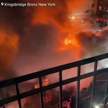 BREAKING: A five-alarm fire that engulfed and destroyed several businesses #Kingsbridge | #New York