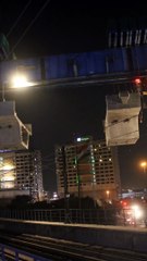 Ashok Nagar Metro Bridge Construction Time-lapse
