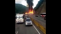 Explosión de gandola deja al menos nueve muertos y varios heridos en la autopista Petare-Guarenas