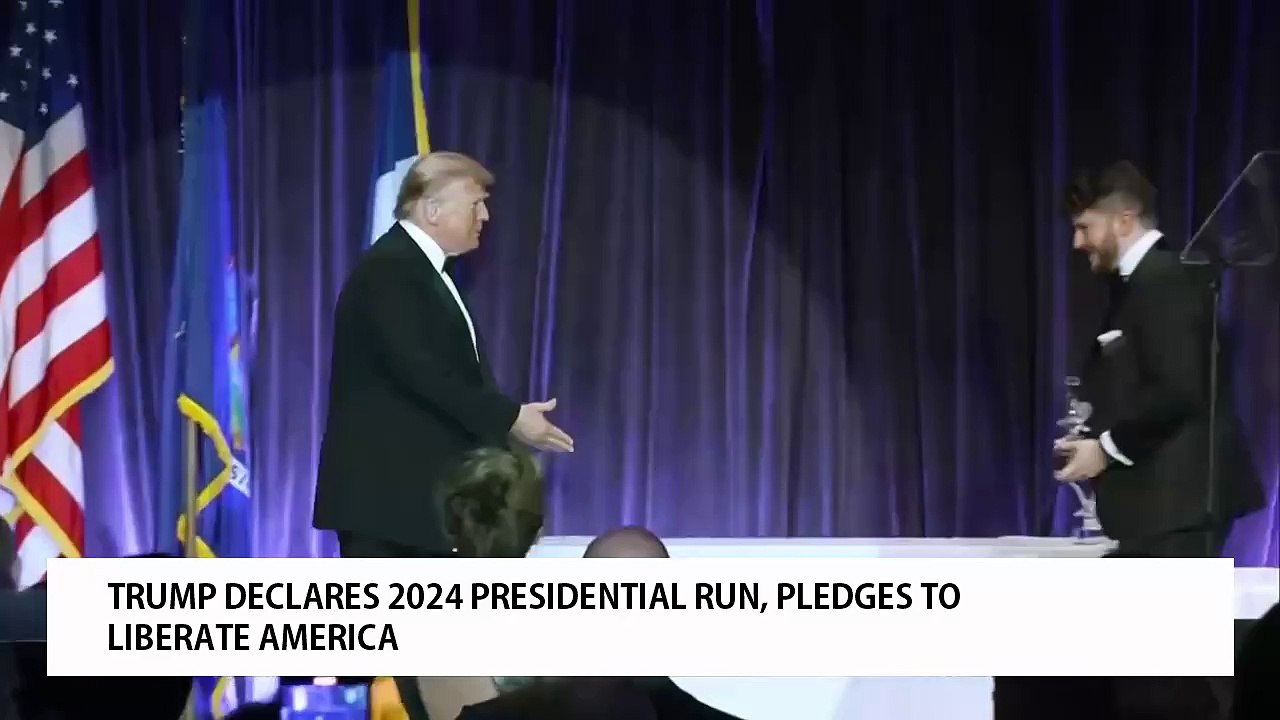 TRUMP DECLARES 2024 PRESIDENTIAL RUN, PLEDGES TO LIBERATE AMERICA