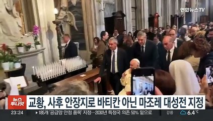 교황, 바티칸 아닌 로마 마조레 대성전 사후 안장지로 지정
