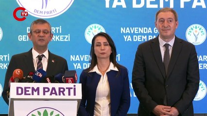 CHP lideri Özgür Özel DEM Parti'yi ziyaret etti: Çok verimli bir görüşme oldu