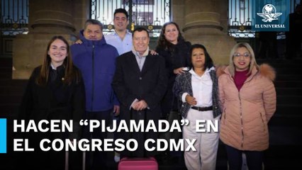 Para evitar madruguete sobre ratificación de Godoy, diputados pernoctan en el Congreso CDMX
