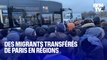 Des migrants transférés de Paris vers des centres d'accueil temporaires en régions
