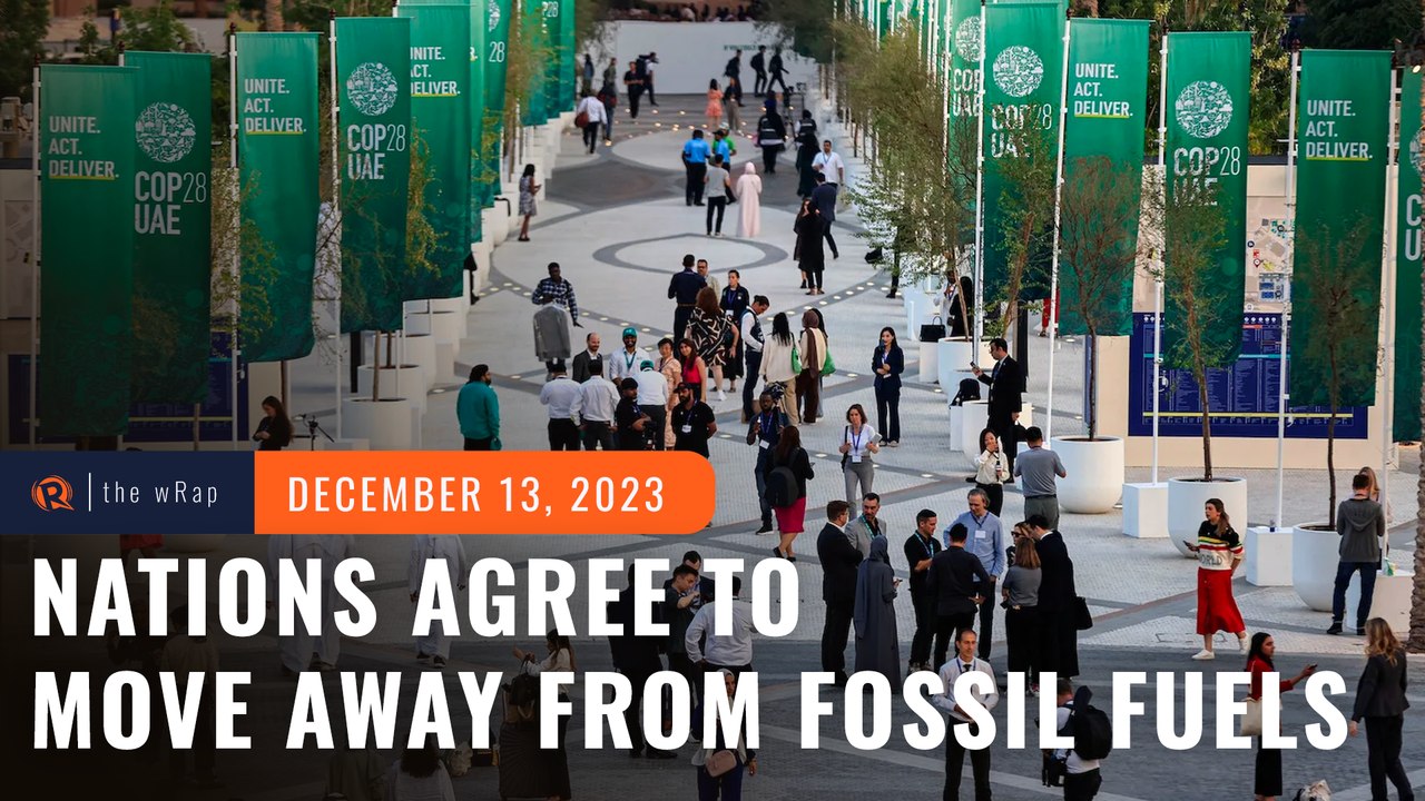 Nations strike deal at COP28 to transition away from fossil fuels