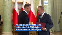 Neue polnische Regierung vereidigt: Tusk will Polen zum 