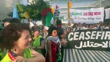 Watch: Filipino activist rallies crowds in Dubai, calls for climate justice, ceasefire in Gaza