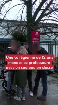 Une collégienne de 12 ans menace sa professeure avec un couteau en classe
