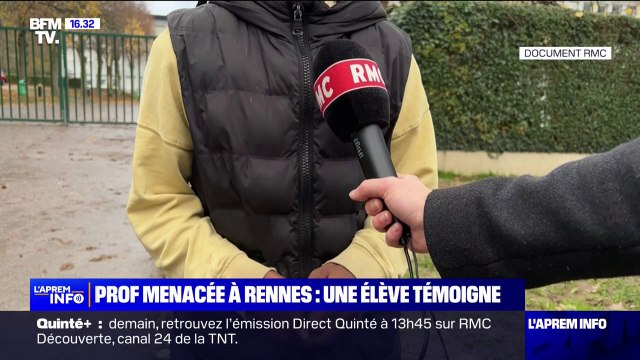 Elle envoyait des messages à sa copine disant qu'elle allait tuer la prof : Le témoignage d'une camarade de classe de la collégienne qui a menacé sa professeure avec un couteau ce mercredi à Rennes