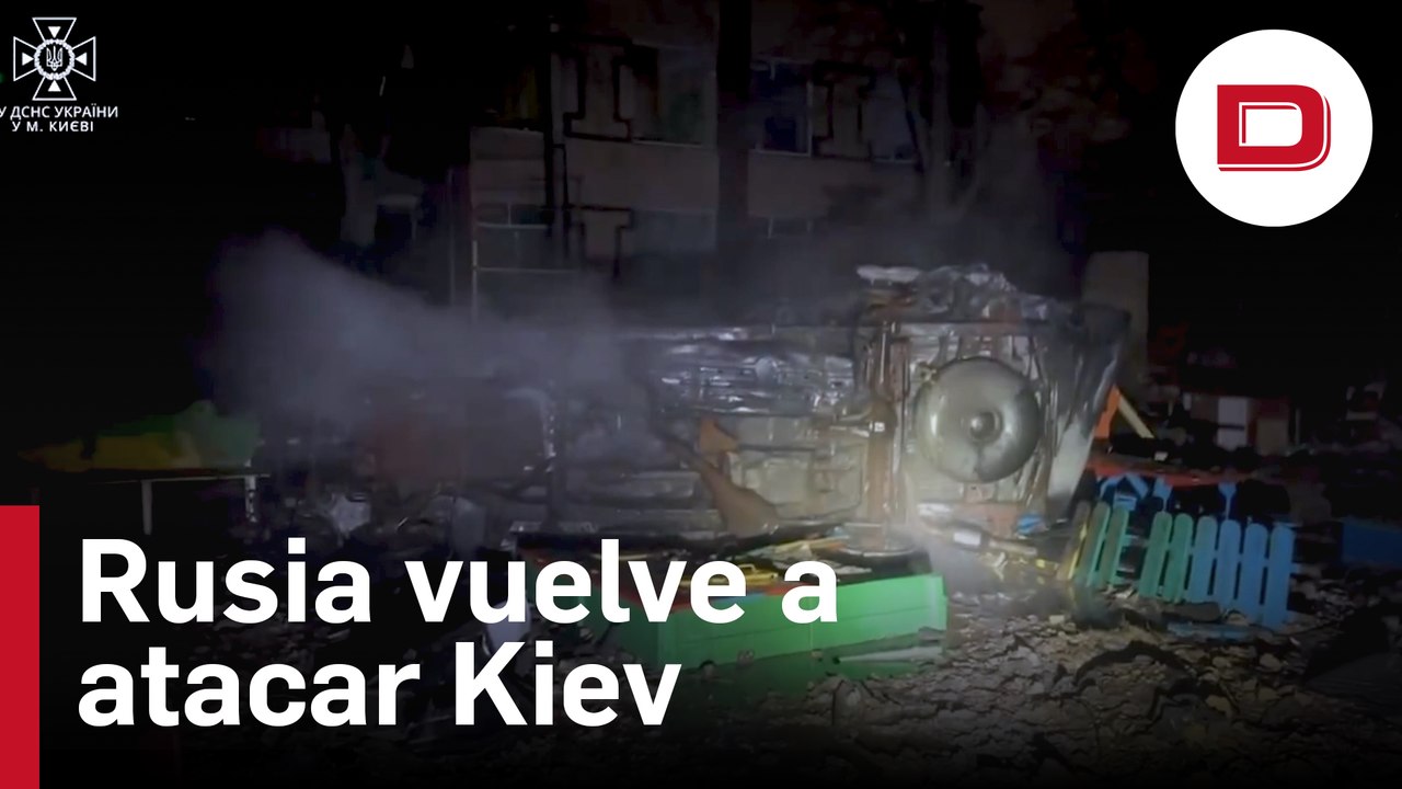 Rusia vuelve a atacar la cuidad de Kiev con drones y misiles durante la madrugada