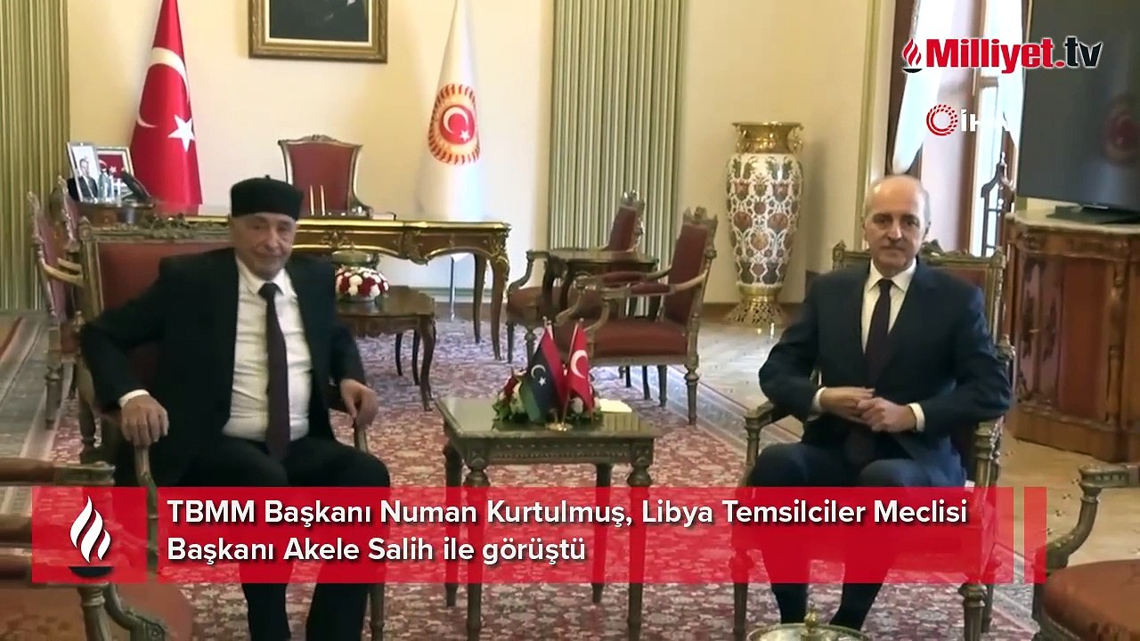 Meclis Başkanı Kurtulmuş, Libya Temsilciler Meclisi Başkanı ile görüştü
