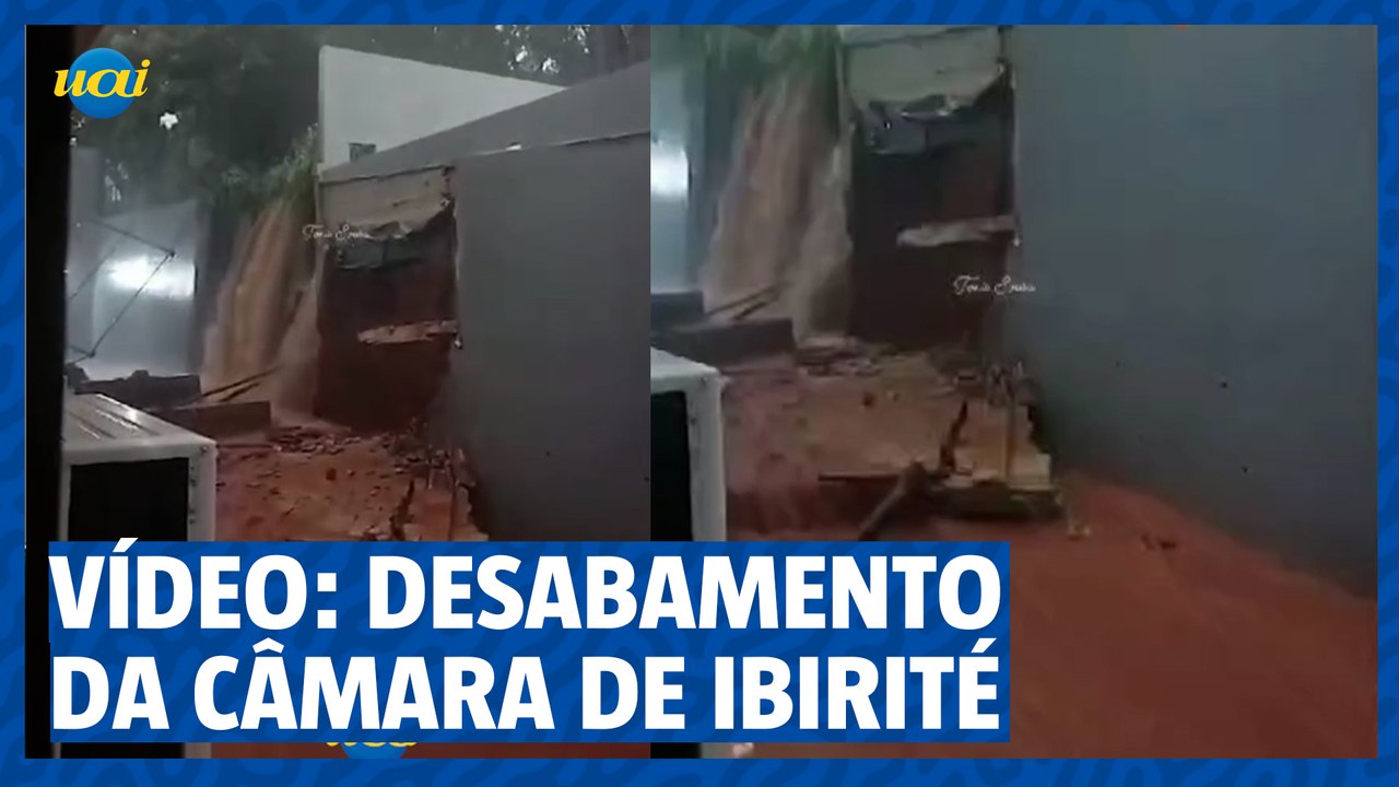 Vídeo: desabamento na Câmara de Ibirité