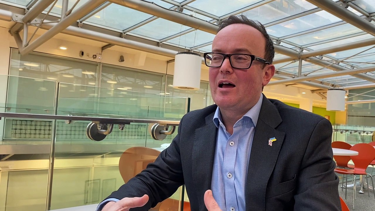 Suffolk County Council cabinet member Councillor Richard Rout speaks on ...