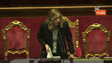 Meloni interrotta al Senato durante la replica: Dai basta ragazzi