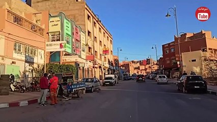 جولة مسائية بالمركز والشارع الرئيسي لمدينة بومالن دادس اقليم تنغير