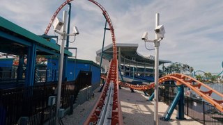 Ice Breaker Roller Coaster POV (Sea World Theme Park - Orlando, FL) - 4K Roller Coaster POV Video