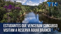 Estudantes que venceram concurso de redação visitam a Reserva Águia Branca