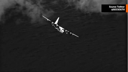 Epätavallinen video näyttää AC-130J Ghostriderin ampumassa 30 mm tykkiään Karibianmeren yllä