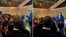 Kamala Harris confronted by Democrat state rep over ceasefire during holiday party at her home