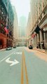 Walking in Chicago streets. Travel shorts video.