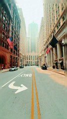 Walking in Chicago streets. Travel shorts video.