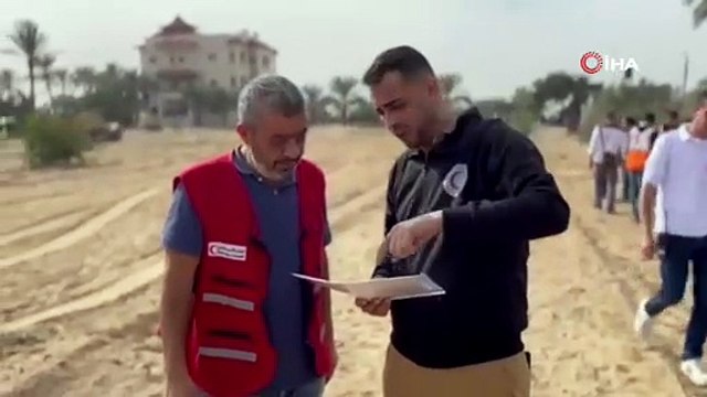 Katar Gazze'deki sahra hastanesi için aralıksız çalışıyor!