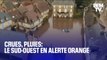 Crues, pluies: le Sud-Ouest en alerte orange