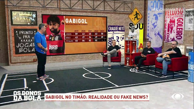 Neto compara números de jogadores do Corinthians com Gabigol e pede atacante no Timão