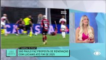 Luciano vira dúvida no São Paulo; Denílson avalia possibilidade renovação do atacante até o fim de 2025