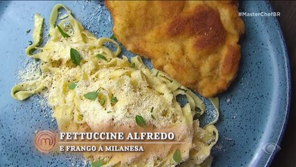 Fettuccine alfredo da Maria do Carmo, no MasterChef, agrada jurados