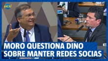 Moro questiona Dino sobre manter redes sociais, e ministro responde