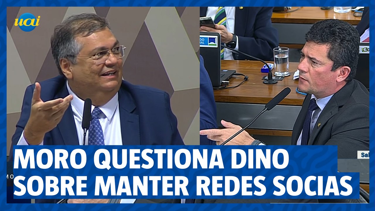 Moro questiona Dino sobre manter redes sociais, e ministro responde