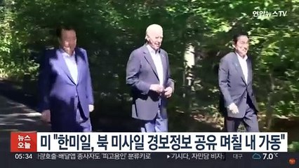미 "한미일, 북 미사일 경보정보 공유 며칠 내 가동"