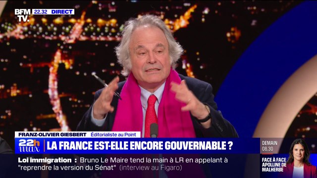 Projet de loi immigration: Dans tous les cas de figure, c'est un camouflet pour Emmanuel Macron , juge Franz-Olivier Giesbert