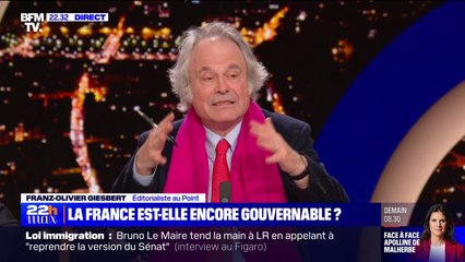 Projet de loi immigration: "Dans tous les cas de figure, c'est un camouflet pour Emmanuel Macron", juge Franz-Olivier Giesbert
