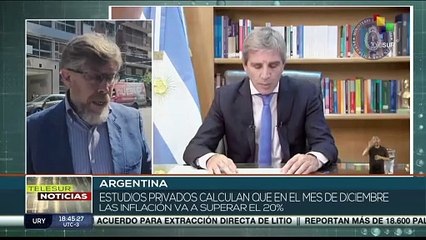 Argentina: Inflación de noviembre aumenta un 12.08% tras golpe económico de Milei