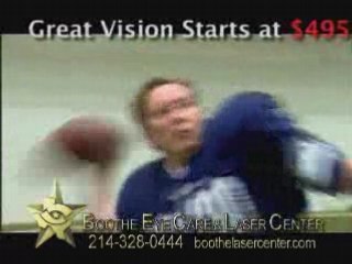 Lasik Dallas - Dr. Boothe 20 20 Dallas Cowboys ad - Whitten